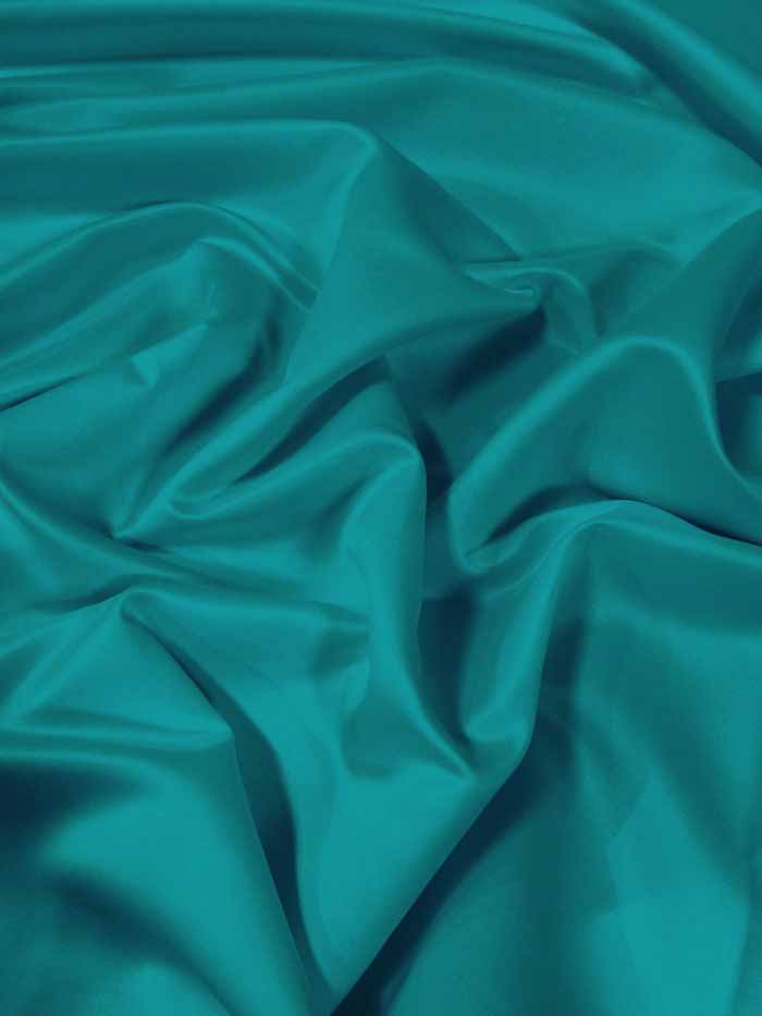 Dull Bridal Satin Fabric / Peacock / Sold By The Yard