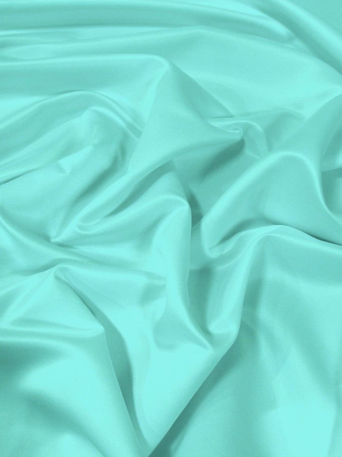 Dull Bridal Satin Fabric / Turquoise / Sold By The Yard