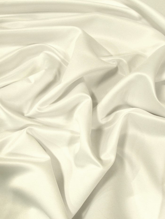 Dull Bridal Satin Fabric / Ivory / Sold By The Yard