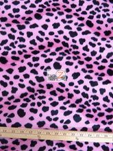 Pink Velboa Dalmatian Dog Animal Short Pile Fabric / Sold By The Yard