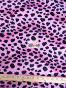 Pink Velboa Dalmatian Dog Animal Short Pile Fabric / By The Roll - 25 Yards-1