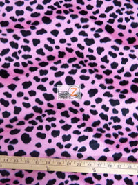 Pink Velboa Dalmatian Dog Animal Short Pile Fabric / By The Roll - 25 Yards