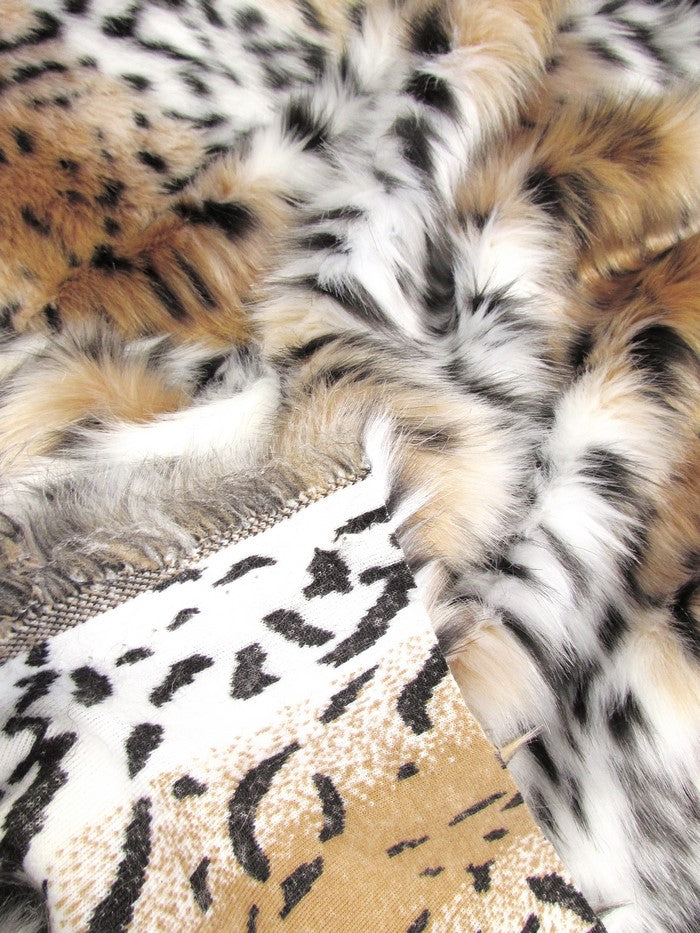 Canadian Lynx Animal Short Pile Coat Costume Fabric / Sold By The Yard-4