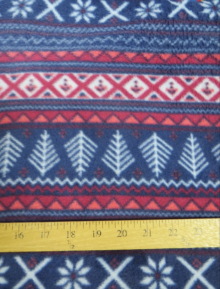 Fleece Printed Fabric / Winter Delight Theme / Sold By The Yard