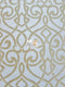 French Abstract Damask Upholstery Fabric / Sold By The Yard