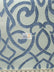 French Abstract Damask Upholstery Fabric / Navy / Sold By The Yard