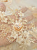 French Floral 3D Beaded Sequins Fabric / Baby Blue / Sold By The Yard