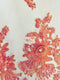 French Floral 3D Beaded Sequins Fabric / Sold By The Yard