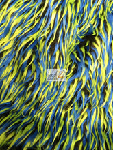 2 and 3 Tone Spiked Shaggy Long Pile Faux Fur Fabric / Sold by The Yard