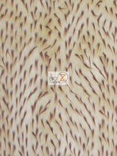 2 and 3 Tone Spiked Shaggy Long Pile Faux Fur Fabric / Sold by The Yard