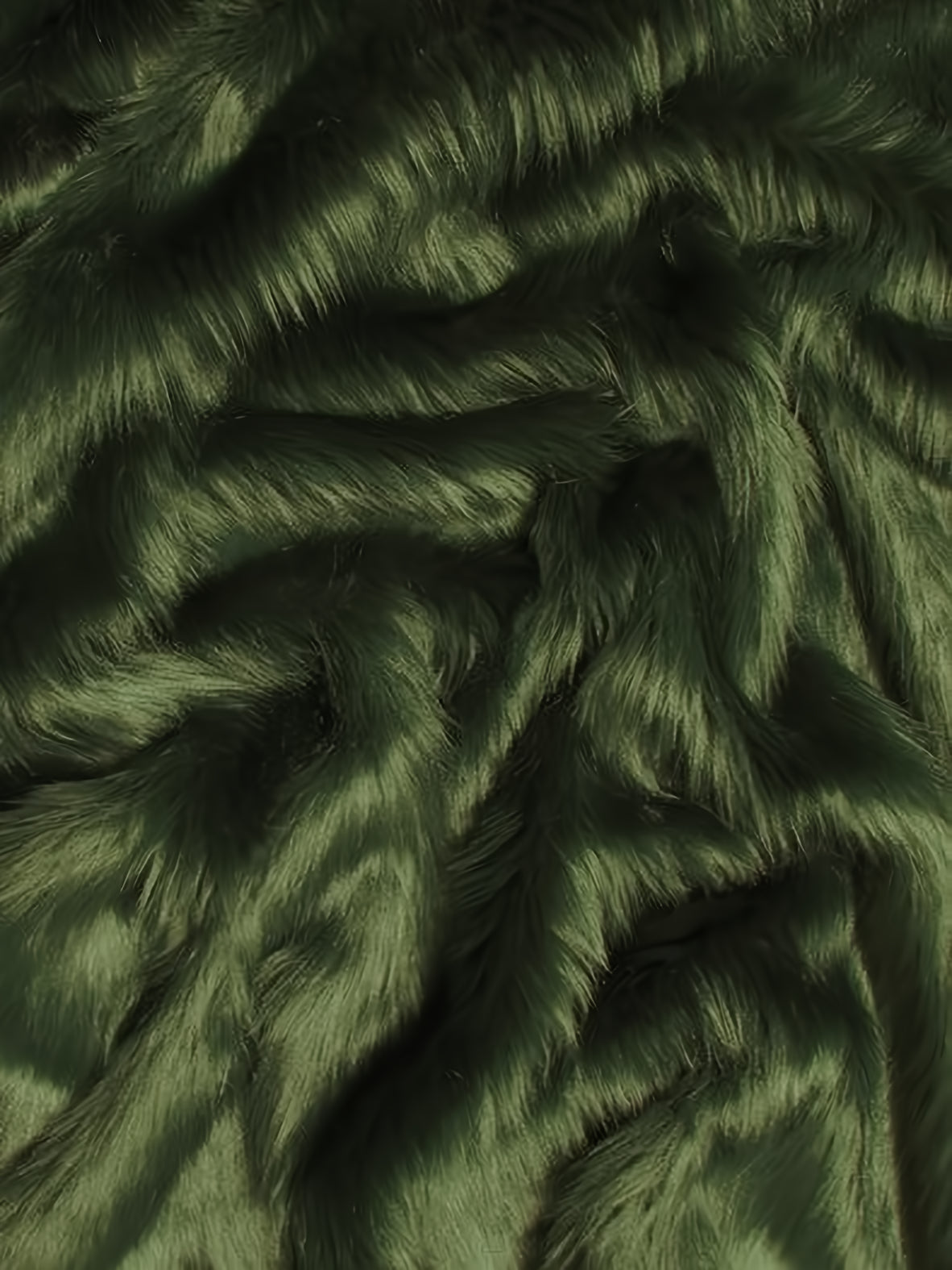 Off-Weight Solid Shaggy Faux Fur