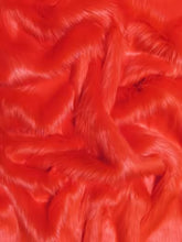 Solid Shaggy Long Pile Faux Fur Fabric / Sold by The Yard