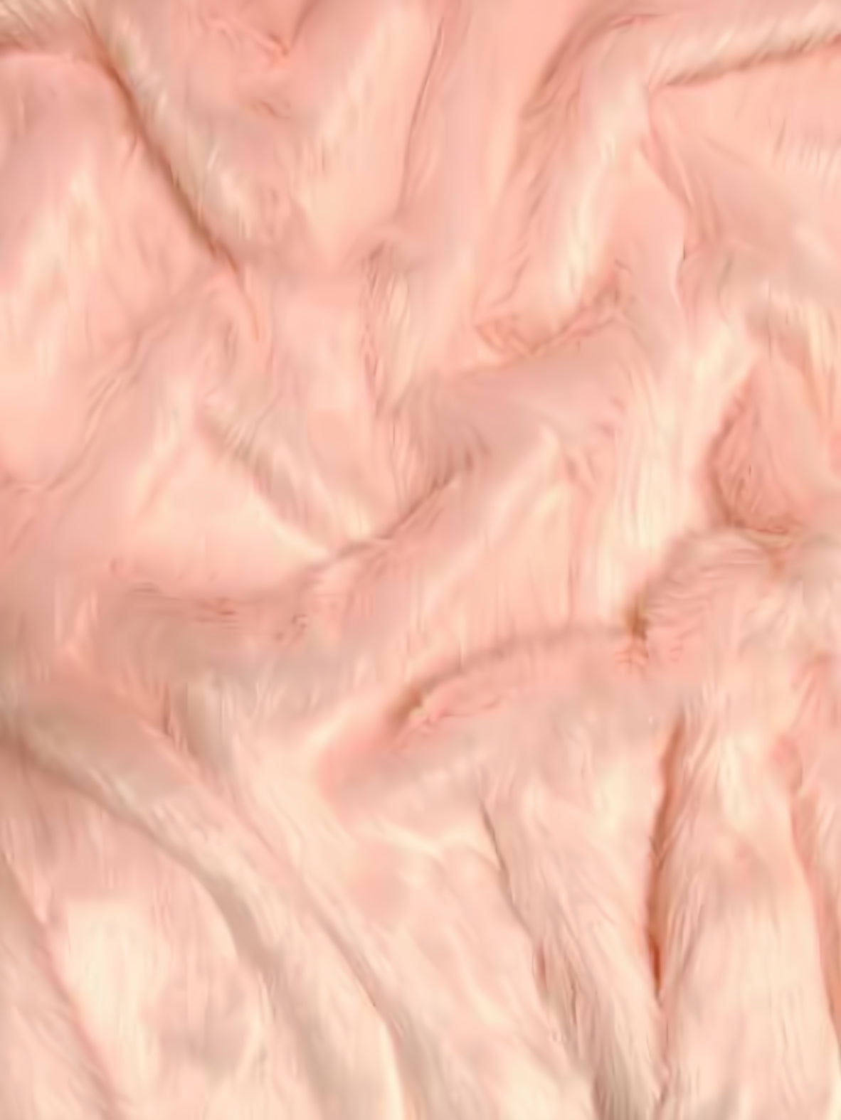 Light Pink Solid Shaggy Long Pile Faux Fur Fabric by the Yard | Big Z ...