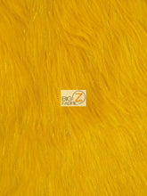Solid Shiny Tinsel Long Pile Faux Fur Fabric / Sold By The Yard
