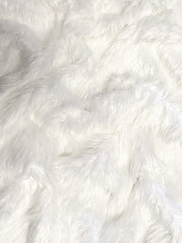 Solid Mongolian Long Pile Faux Fur Fabric / Sold By The Yard