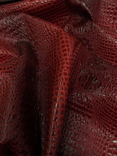 Deadpool Red (New Lot) Florida Gator 3D Embossed Vinyl Fabric / Sold By The Yard