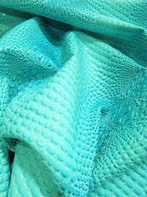 Florida Gator 3D Embossed Vinyl Fabric / Sold By The Yard