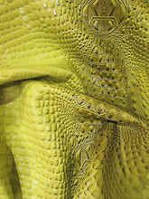 Florida Gator 3D Embossed Vinyl Fabric / Sold By The Yard