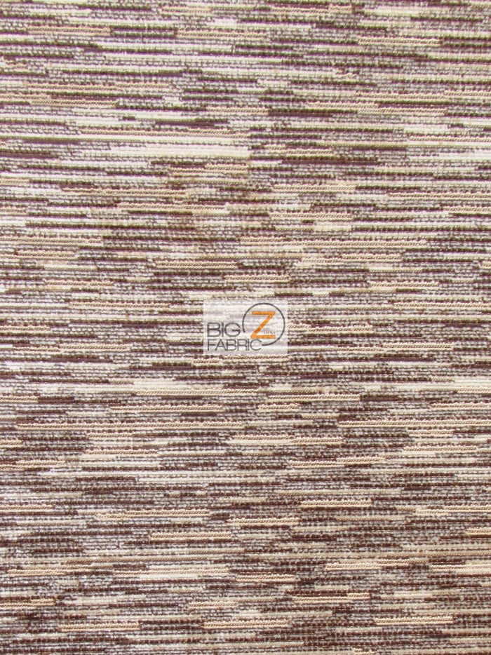 Famous Luxury Vector Stripes Upholstery Fabric / Mocha / Sold By The Yard