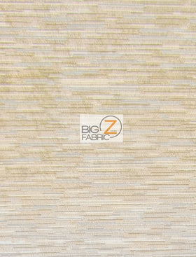 Famous Luxury Vector Stripes Upholstery Fabric / Sand / Sold By The Yard