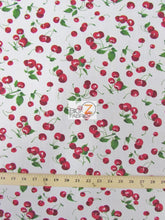 Fruit Printed Poly Cotton Fabric / Sold By The Yard