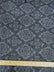 Fleece Printed Fabric / Damask Diamond Charcoal/Gray / Sold By The Yard