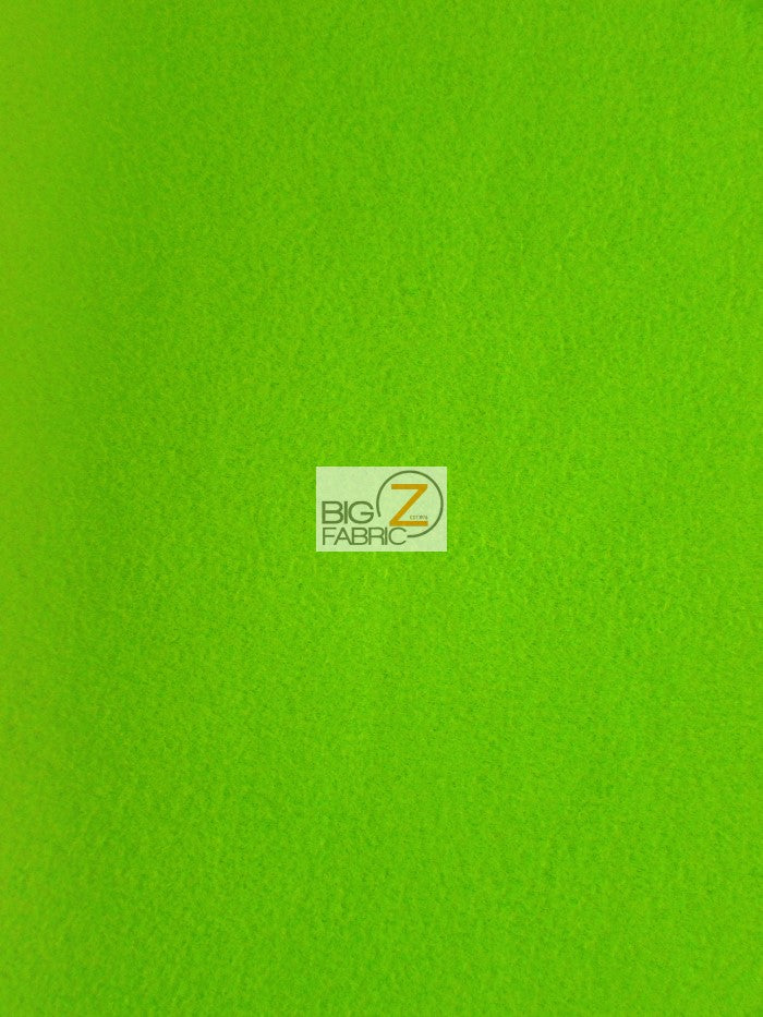 Fleece Fabric Solid / Lime Green