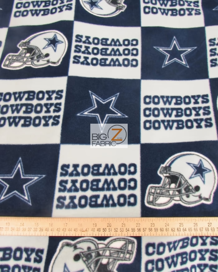 Fleece Printed Fabric / NFL Dallas Cowboys Retro By Fabric Traditions ...