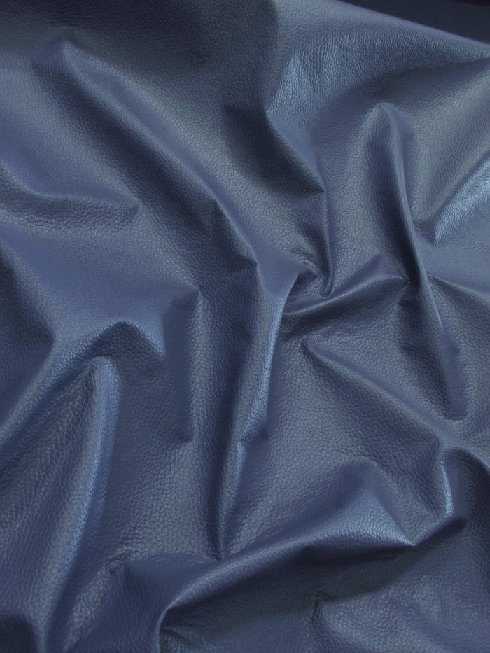 Vinyl Faux Fake Leather Pleather Grain Champion PVC Fabric / Royal Blue / By The Roll - 50 Yards