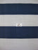 Poly Cotton 2 Inch Giant Stripe Fabric / White/Blue / Sold By The Yard