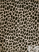 Brown Velboa Giraffe Animal Short Pile Fabric / By The Roll - 50 Yards-1