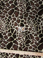 Safari Velboa Giraffe Animal Short Pile Fabric / Sold By The Yard