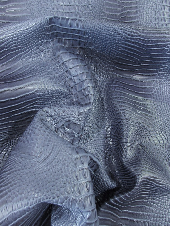 Tide Blue Hydra Gator 3D Embossed Vinyl Fabric / Sold By The Yard