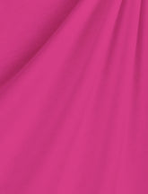 Heavy Interlock Poly Cotton Fabric  / Fuchsia / Sold By The Yard