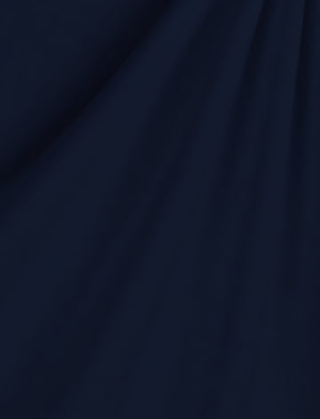 Heavy Interlock Poly Cotton Fabric  / Navy Blue / Sold By The Yard