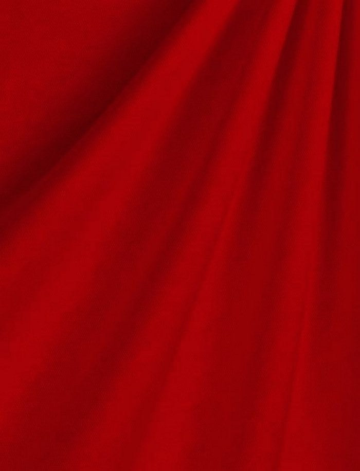 Heavy Interlock Poly Cotton Fabric  / Red / Sold By The Yard