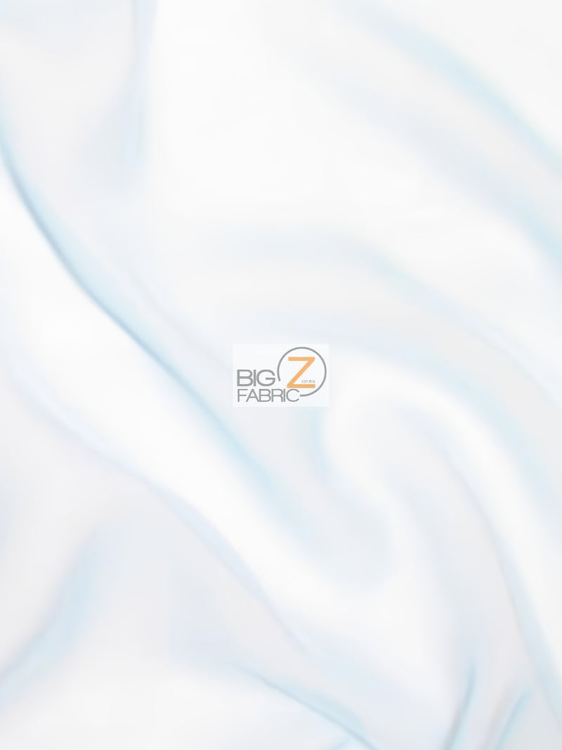 Solid Hi-Multi Chiffon Dress Fabric / White / Sold By The Yard