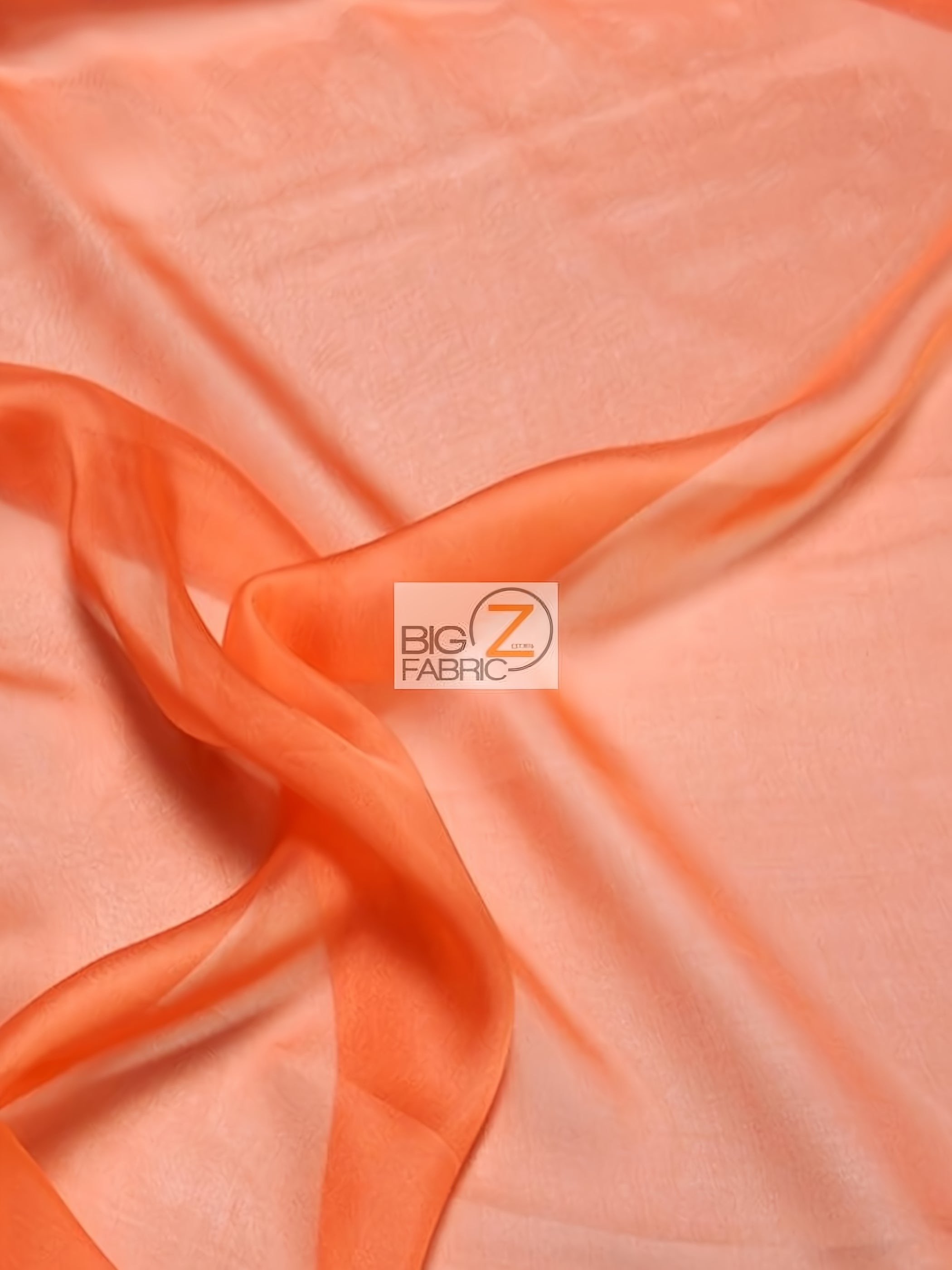 High Multi Chiffon By The Roll - 40 Yard Bolt - Coral