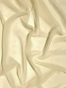 High Multi Chiffon By The Roll - 20 Yard Bolt - Ivory-1