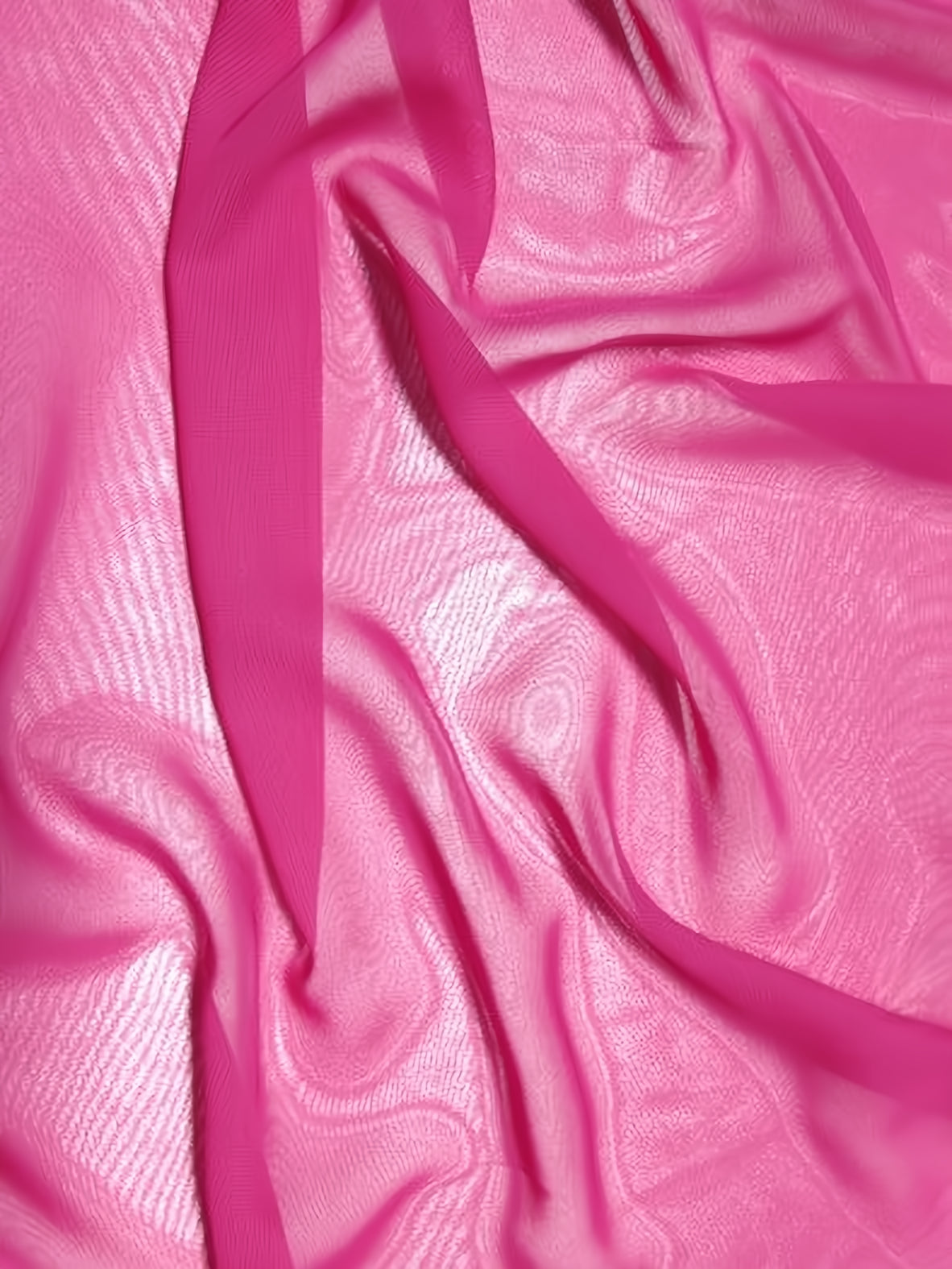 High Multi Chiffon By The Roll - 20 Yard Bolt - Fuchsia