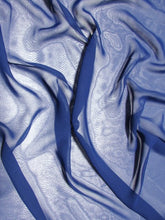 Solid Hi-Multi Chiffon Dress Fabric / Royal / Sold By The Yard
