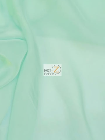 Solid Hi-Multi Chiffon Dress Fabric / Mint / Sold By The Yard
