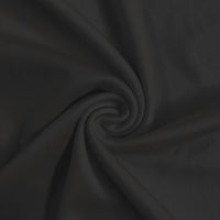 Solid Polyester Interlock Knit Fabric / Black / Sold By The Yard