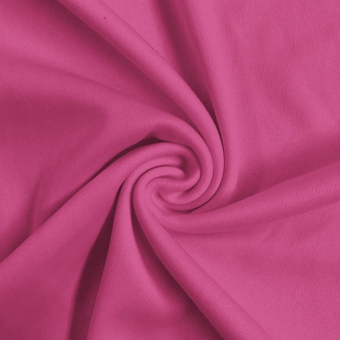 Solid Polyester Interlock Knit Fabric  / Magenta / Sold By The Yard