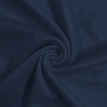 Solid Polyester Interlock Knit Fabric  / Navy Blue / Sold By The Yard