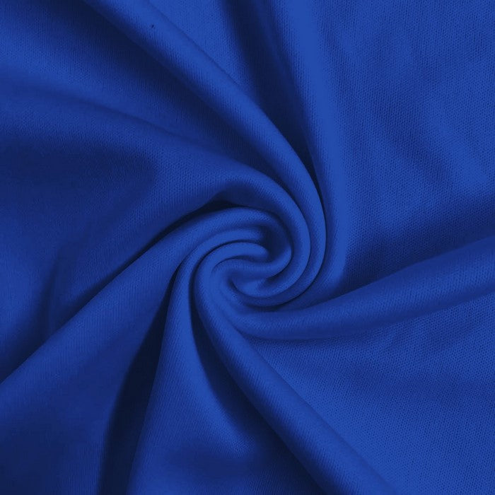 Solid Polyester Interlock Knit Fabric  / Royal Blue / Sold By The Yard
