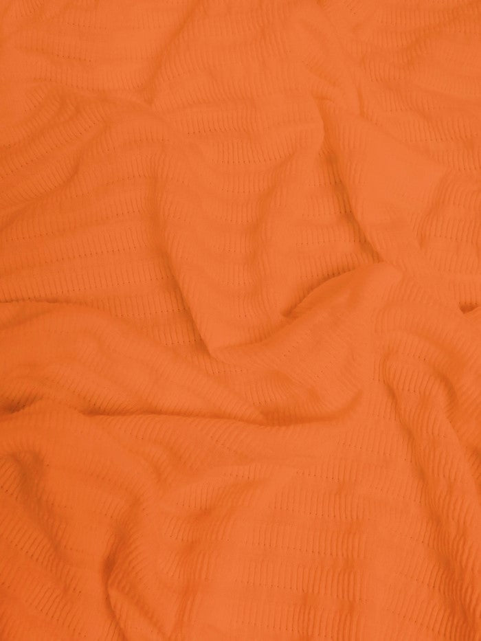 Tucker Rib Apparel Sweater Spandex Fabric  / Apricot / Sold By The Yard