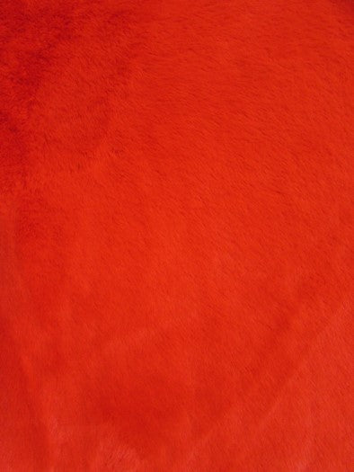 Red Half Shag Fabric (Beaver) / Sold By The Yard