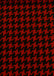 Houndstooth Upholstery Fabric / Dark Red/Black / Sold By The Yard