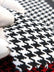 Houndstooth Upholstery Fabric / Brown/Latte / Sold By The Yard